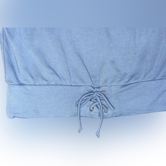 Amy Byer crop top tie medium - Picture 2 of 3